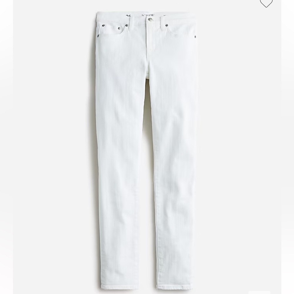 J. Crew | 8” Toothpick Ankle Denim Jeans White, Women’s Size 27 (4) - Picture 6 of 10